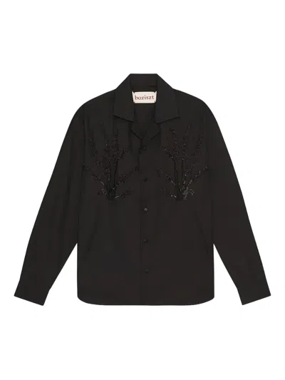 Baziszt Embellished Long-sleeved Shirt In Multi