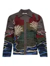 Baziszt Escape Embroidered-appliqué Jacket In Multi