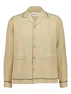 Baziszt Gevrey Embroidered Long-sleeve Shirt In Neutral