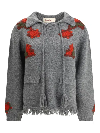 Baziszt Graphite Sweater In Grey
