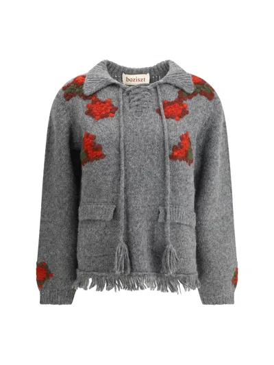 Baziszt Graphite Sweater In Grey