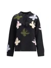 Baziszt Bowrain Tassel Butterfly Sweater In Blue