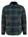 Baziszt Masin Cotton Overshirt In Green