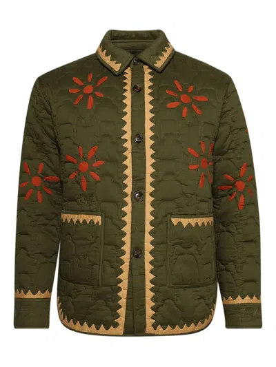 Baziszt Nour Embroidered Jacket In Green