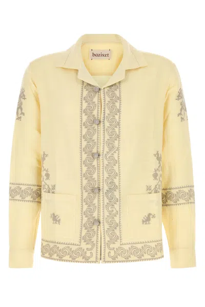 Baziszt Pastel Yellow Cotton Tulum Shirt