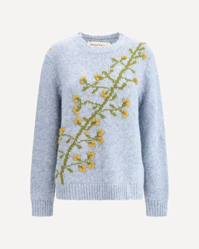 Baziszt Puff Sweater In Blue