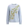 Baziszt Puff Sweater In Blue