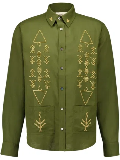 Baziszt Ramzeya Shirt In Grün
