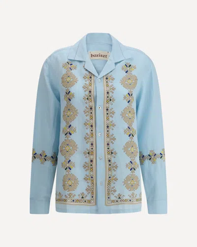 Baziszt Roses Shirts In Blue