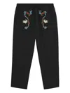 Baziszt Rouat Drawstring Trousers In Black