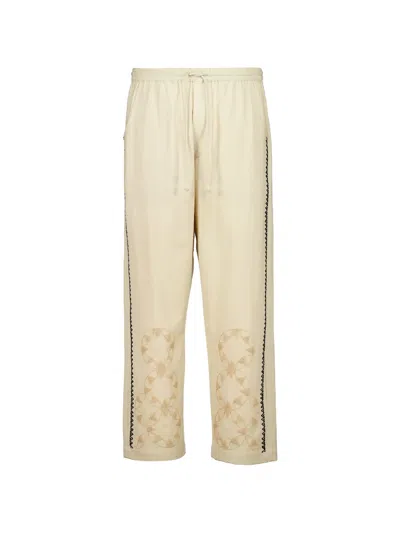 Baziszt Sferic Straight-leg Trousers In Neutral