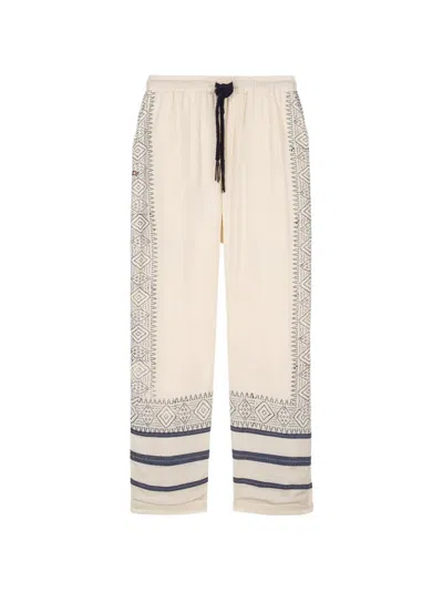 Baziszt Talilo Drawstring Trousers In Neutral