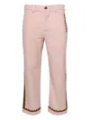 Baziszt Tamr Corduroy Trousers In Pink
