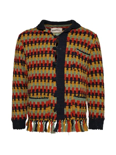 Baziszt Tassel Collared Cardigan In Multi