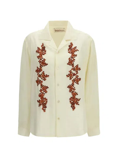Baziszt Tinees Floral Shirt In White