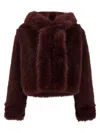 Bb Couture Cropped Eco Fur In Brown