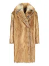 Bb Couture Faux Fur Coat In Brown