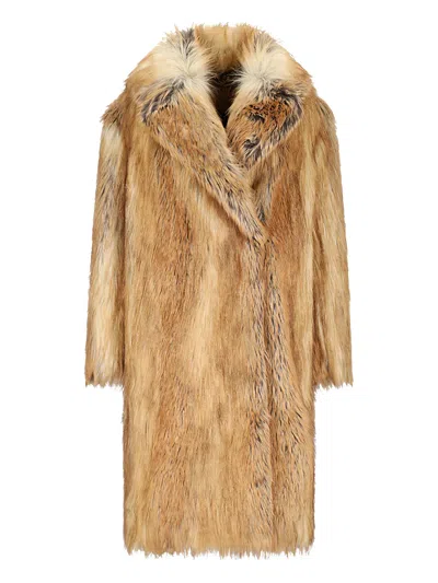 Bb Couture Faux Fur Coat In Brown