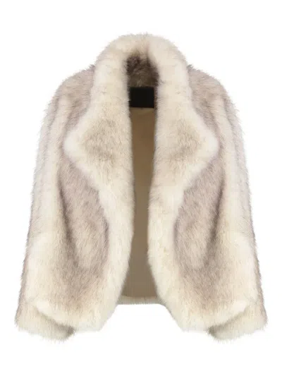 Bb Couture Faux-fur Jacket In Multi