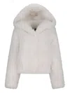 Bb Couture Faux-fur Jacket In White