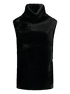 Bb Couture High-neck Gilet In Black