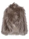 Bb Couture Open-front Jacket In Brown