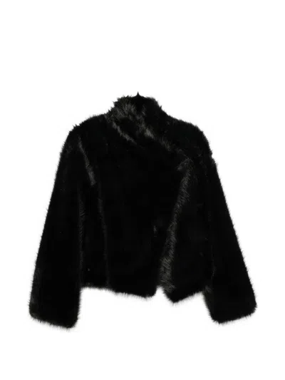 Bb Couture Jackie Faux Fur Jacket In Black