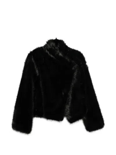 Bb Couture Jackie Faux Fur Jacket In Black