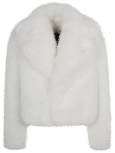 Bb Couture Koons Short Eco Fur Jacket Clothing In White