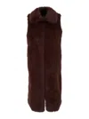 Bb Couture Long Gilet In Red