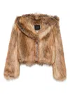 Bb Couture Light Brown Siberian Madrid Hooded Jacket