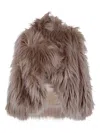 Bb Couture Open-front Jacket In Brown