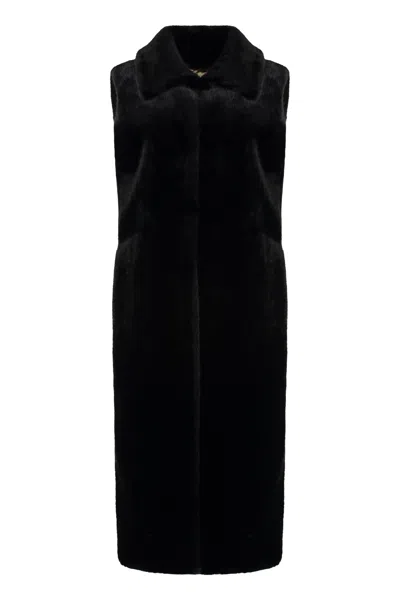 BB COUTURE BB COUTURE SCARLET FAUX FUR WAISTCOAT
