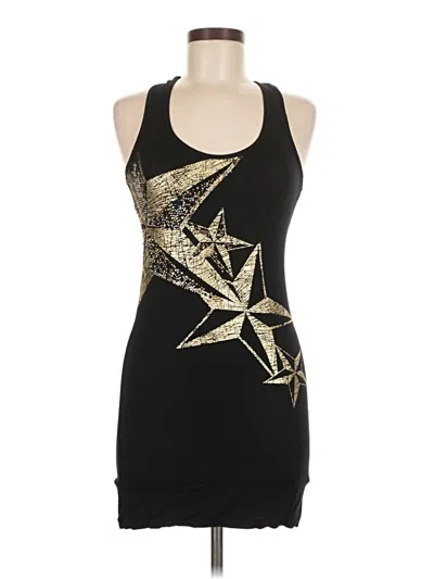 Pre-owned Bb Couture Sleeveless Top Black Halter Neckline Tops