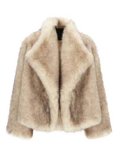 Bb Couture Snowy Ecofur Jacket In White