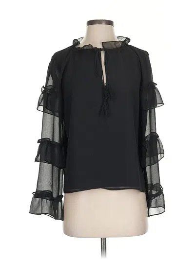 Pre-owned Bb Dakota 3/4 Sleeve Blouse In Black