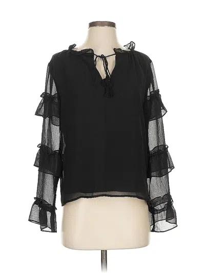 Pre-owned Bb Dakota 3/4 Sleeve Blouse In Black
