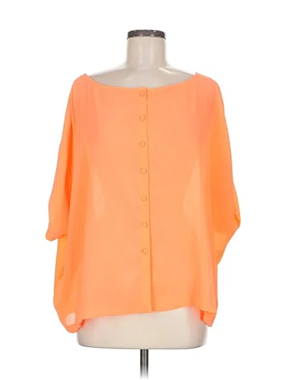 Pre-owned Bb Dakota 3/4 Sleeve Blouse In Orange