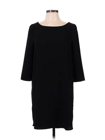 Pre-owned Bb Dakota 3/4 Sleeve Top Black Boatneck Tops