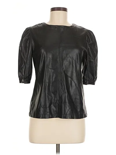 Pre-owned Bb Dakota 3/4 Sleeve Top Black Mock Neckline Tops