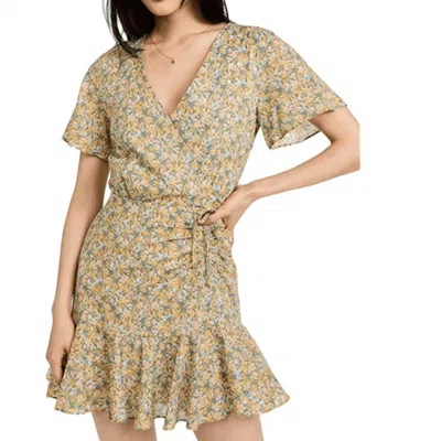 Bb Dakota Big Flirt Energy Dress In Yellow Sunflower In Brown