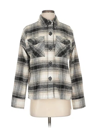 Pre-owned Bb Dakota By Steve Madden 3/4 Sleeve Blouse In Gray