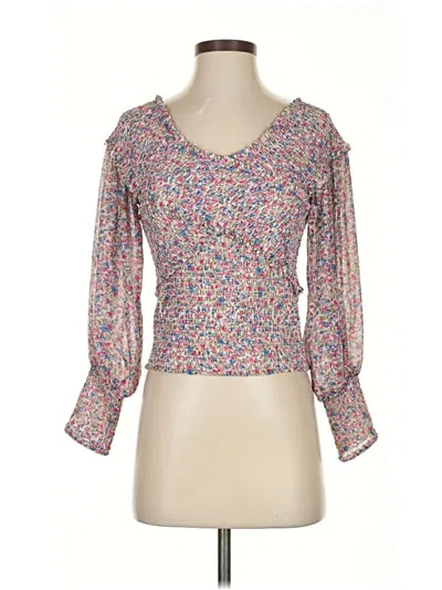 Pre-owned Bb Dakota By Steve Madden 3/4 Sleeve Blouse In Pink