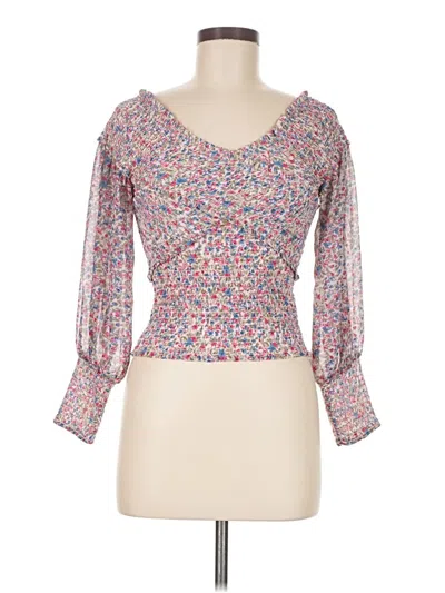 Pre-owned Bb Dakota By Steve Madden 3/4 Sleeve Blouse In Pink