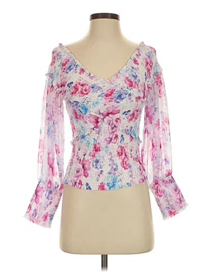 Bb Dakota By Steve Madden 3/4 Sleeve Blouse In Multi