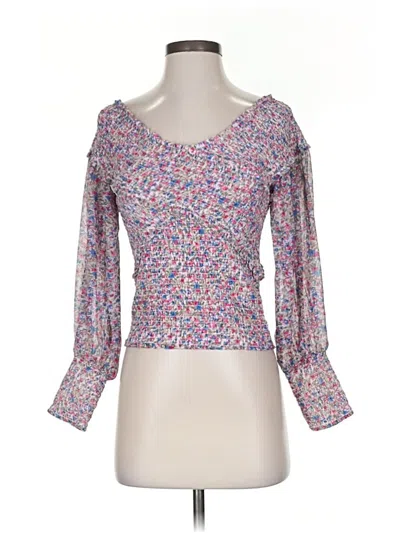 Pre-owned Bb Dakota By Steve Madden 3/4 Sleeve Blouse In Purple