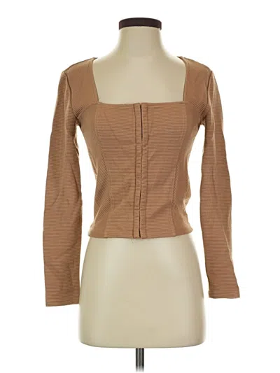 Pre-owned Bb Dakota By Steve Madden 3/4 Sleeve T-shirt In Brown