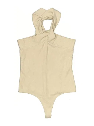 Pre-owned Bb Dakota By Steve Madden Bodysuit In Tan