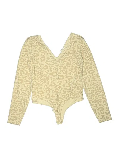 Pre-owned Bb Dakota By Steve Madden Bodysuit In Tan