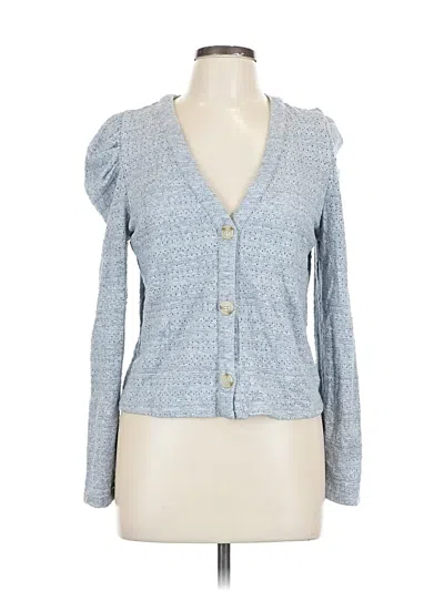 Pre-owned Bb Dakota By Steve Madden Cardigan Sweater In Blue